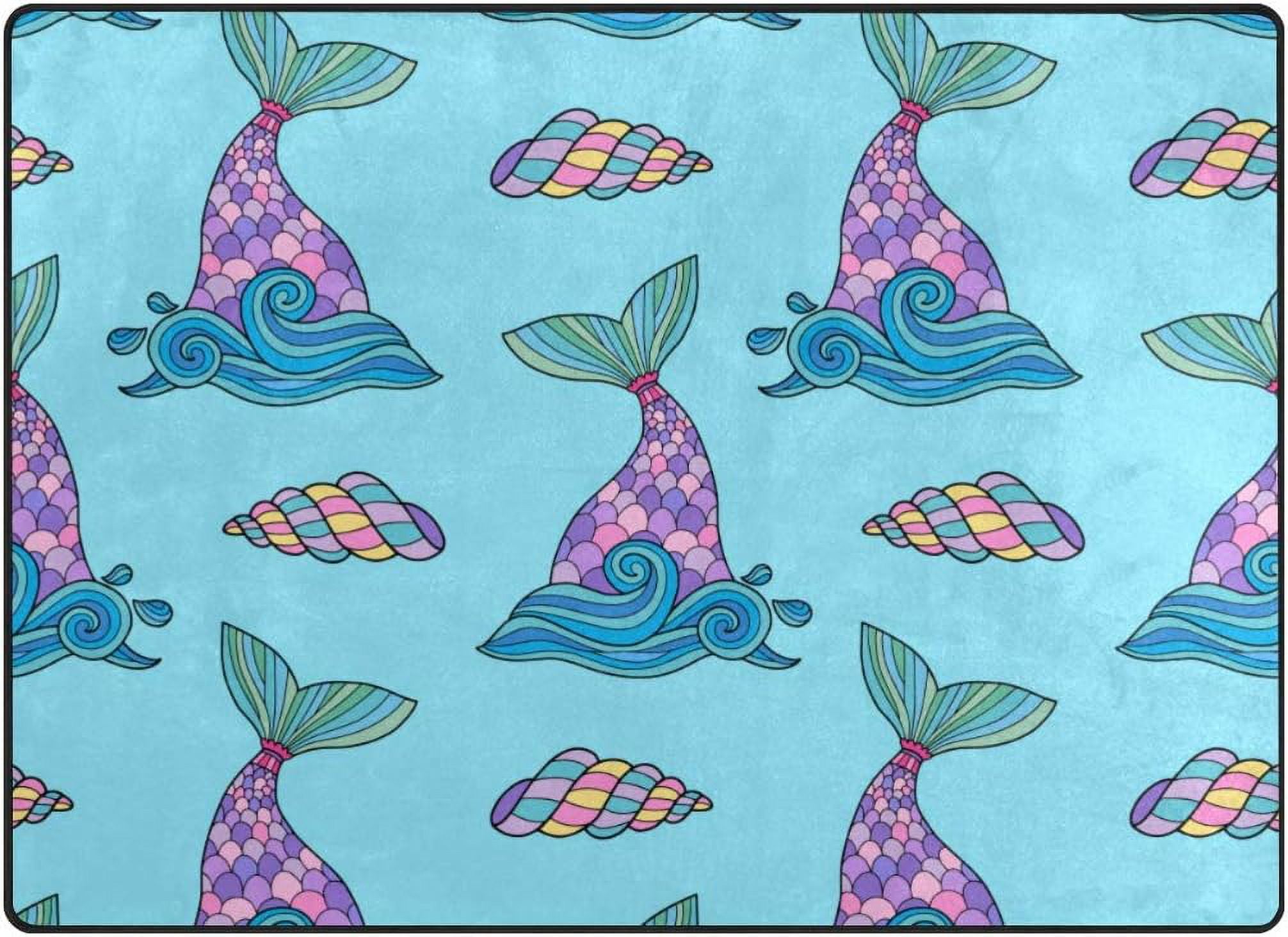Figural Floor Mat- Mermaid Tail