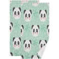thumbnail image 1 of Dreamtimes Cute Panda Hand Towels, Soft & Absorbent Bathroom Guest Towels Kitchen Towels Fingertip Towel for Beach Gym Spa 14x28 Inch (2PACK), 1 of 7