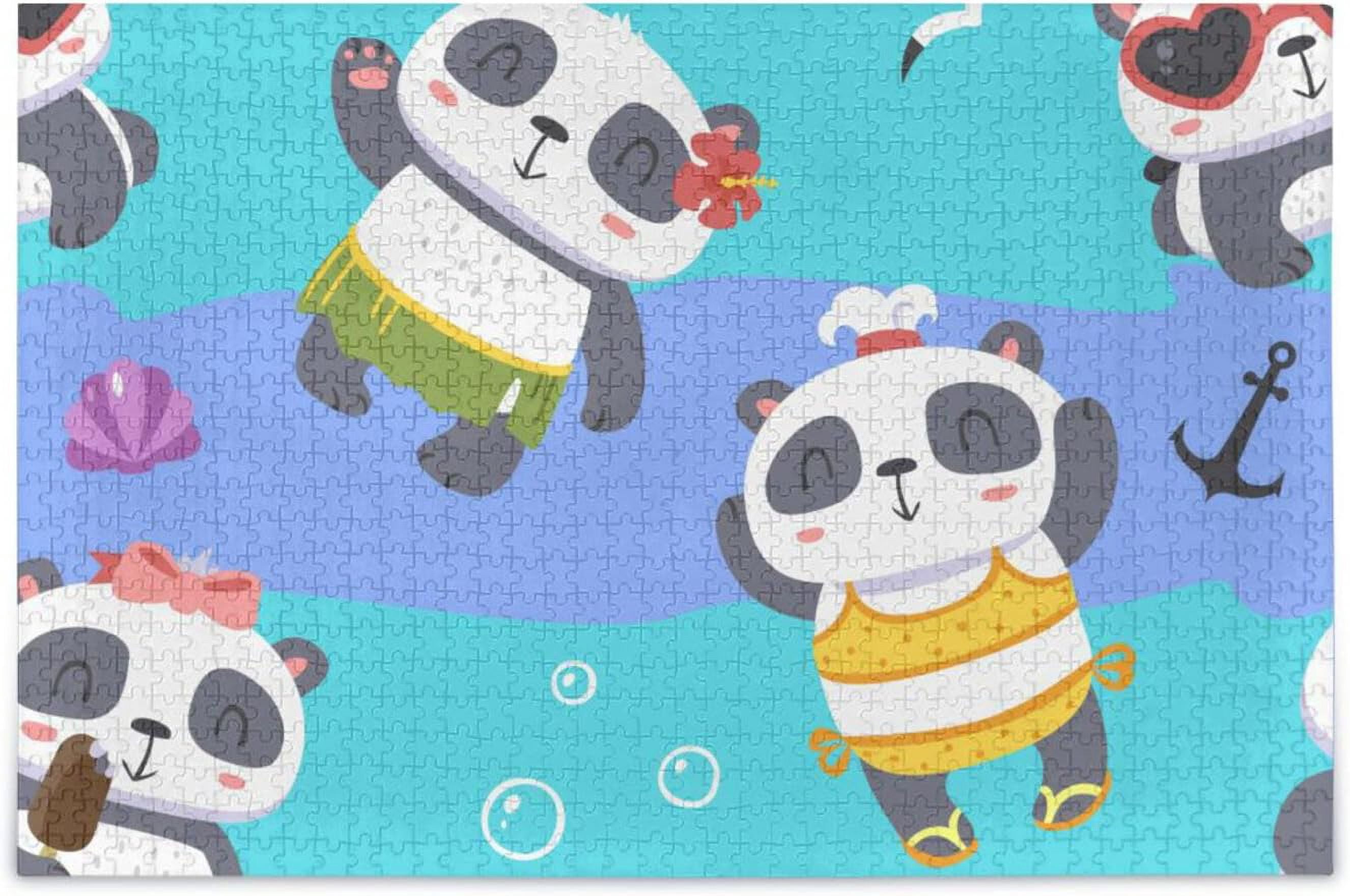 Dreamtimes Cute Panda Wooden Jigsaw Puzzles Intellectual Entertainment ...