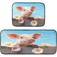 thumbnail image 1 of Dreamtimes Cute Pig Kitchen Rugs Set of 2, Waterproof Non-Slip Large Floor Mat Anti Fatigue Standing Mat for Office, Sink, Kitchen, Bedroom, Bathroom, Laundry, 1 of 7