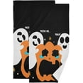 thumbnail image 1 of Dreamtimes Cute Pumpkin Ghosts Hand Towels 2 PCS, Ultra Soft and Highly Absorbent, Halloween Cartoon Decorative Fingertip Towel for Home, Bathroom, Kitchen, 28.3"x14.4", 1 of 5