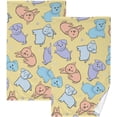 thumbnail image 1 of Dreamtimes Cute Puppy Dog Patterned Hand Towels 2 PCS, Cotton Bath Towel for Drying Face Hands Body Decorative Water Absorbent Lightweight Towels for Bathroom Ktichen Travel Gym,16"x28", 1 of 7