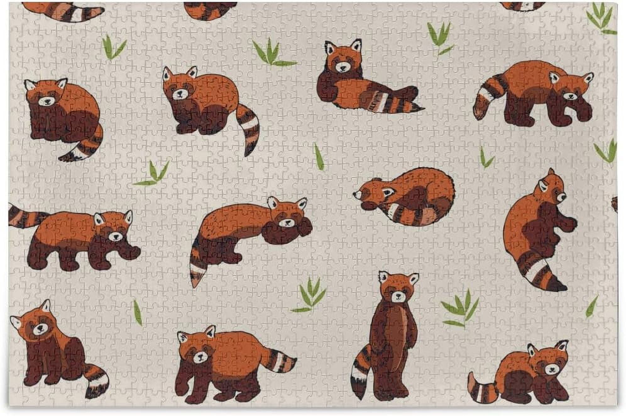 Dreamtimes Cute Red Panda Animal with Green Grass Cartoon Doodle ...