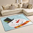 thumbnail image 1 of Dreamtimes Cute Snowman Face Non-Slip Area Rug 72"x48", Winter Snow Soft Non Slip Washable Floor Mats for Indoor Front Porch,Living Room, Bedroom,Kitchen, 1 of 5