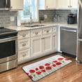 thumbnail image 1 of Dreamtimes Cute Spring Red Poppies Kitchen Mats Washable Long Floor Runner Rug Non-Slip Fatigue Area Rugs Classic Absorbent Doormat Cushioned for Farmhouse Home Bath Indoor Outdoor Decor 39"x20", 1 of 6