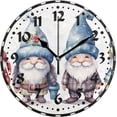 thumbnail image 1 of Dreamtimes Cute Winter Gnomes Wall Clock, Silent Non Ticking 10 Inch Battery Operated Wall Clocks, Easy to Read Clock for Home Kitchen Living Room Bathroom Office, 1 of 6