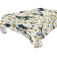 thumbnail image 1 of Dreamtimes Daisy Flower Tablecloth, Waterproof Washable Polyester Square Table Cover, Durable Tablecloth for Kitchen Dining Table Party Decor ( 60"x 90"), 1 of 7