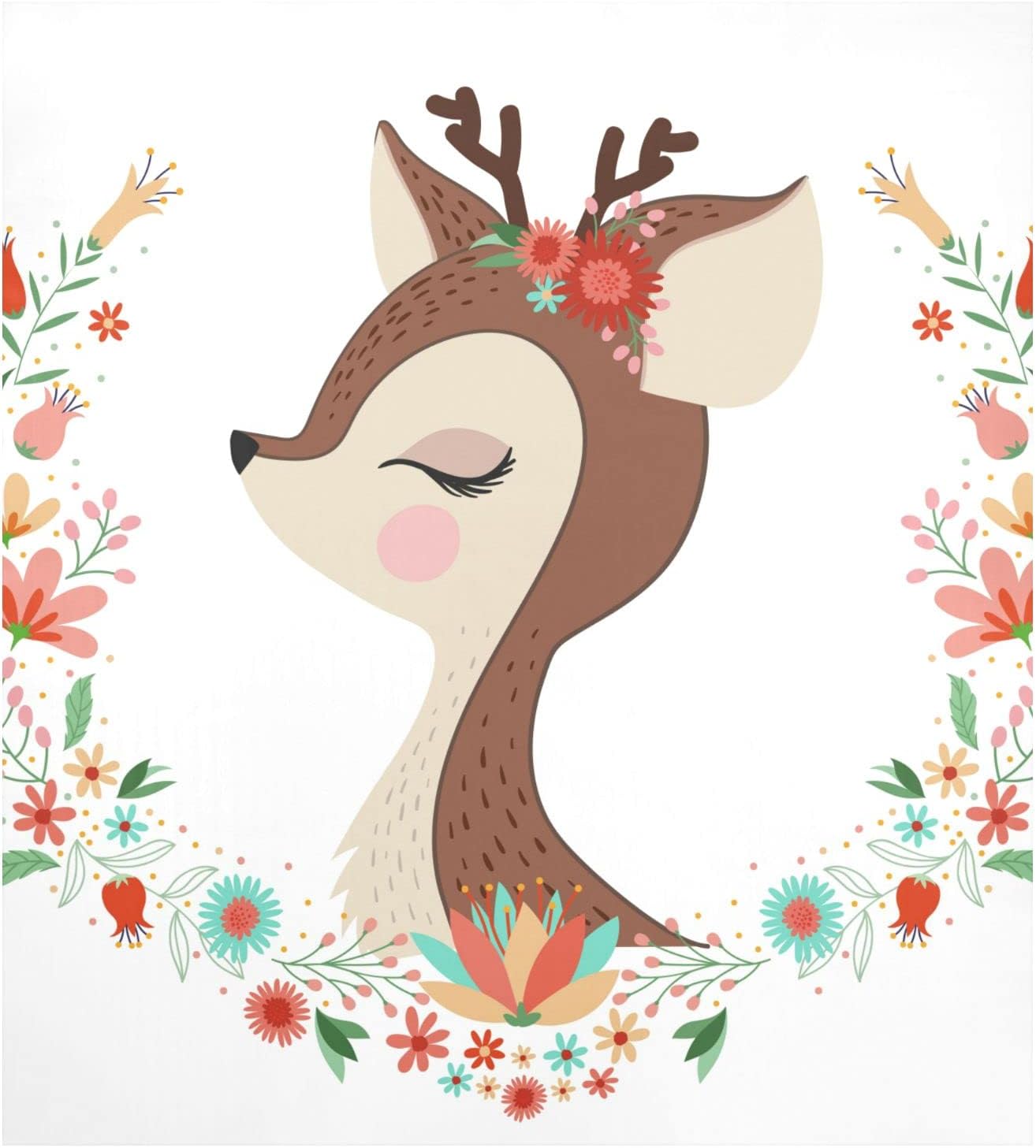 Dreamtimes Deer Dishwasher Cover, Refrigerator Panel