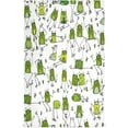 thumbnail image 1 of Dreamtimes Dishcloth, Kitchen Towel, Kitchen Gifts for Restaurant, Kitchen, Party, Funny Frogs Pattern, 1 of 7