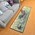 thumbnail image 1 of Dreamtimes Easter Rooster Chickens Hallway Runner Rug 2'x6' Kitchen Rug with Rubber Backing Rustic Farm Animal Non Slip Entryway Rug Runner Washable Soft Area Rug for Hallway Bedroom Kitchen Decor, 1 of 6