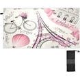thumbnail image 1 of Dreamtimes Eiffel Tower Beach Towel,Absorbent Quick Dry Sport Towel Oversized Lightweight Soft Bath Towel for Travel Sports Pool Swimming Bath Camping 31x71in, 1 of 7