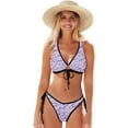 thumbnail image 1 of Dreamtimes Exotic Flowers Bikinis Swimsuit Set for Women Swimwear Triangle Bathing Suit Tie String Thong, XX-Large, 1 of 7