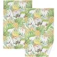 thumbnail image 1 of Dreamtimes Face Hand Towel Set Gnome Pineapple Summer Butterfly Cotton Washcloths, Quick-Dry Highly Absorbent Bath Towel- Pack of 2, 1 of 7