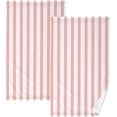 thumbnail image 1 of Dreamtimes Face Hand Towel Set Pink Stripe Cotton Washcloths, Ultra Soft and Highly Absorbent,Decorative Fingertip Face Towel for Bathroom Hotel- Pack of 2, 1 of 7