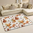 thumbnail image 1 of Dreamtimes Fall Squirrels Autumn Area Rug 72x48in Hazelnuts Watercolor Non-Slip Floor Carpet Comfort Floor Mats Decor for Indoor Living Dining Room and Bedroom Area, 1 of 7