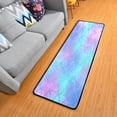 thumbnail image 1 of Dreamtimes Fish Skin Scale Hallway Runner Rug 2'x6' Kitchen Rug with Rubber Backing Colorful Glitter Non Slip Entryway Rug Runner Washable Soft Area Rug for Hallway Bedroom Kitchen Decor, 1 of 6