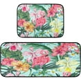 thumbnail image 1 of Dreamtimes Flamingo Kitchen Rug, 2 PCS Decoration Non Skid Washable Soft Absorbent Anti Kitchen Floor Mats for Kitchen Office Laundry Room Bathroom (19"x27"+19"x47"), 1 of 6