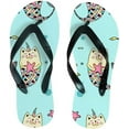 thumbnail image 1 of Dreamtimes Flip Flops Cute Cat Unicorn Animal Cartoon Ocean Sea Fish Thong Slip On Slippers Beach Summer Sandals for Women Men Boy Girl Kid, 1 of 5