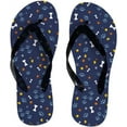 thumbnail image 1 of Dreamtimes Flip Flops Cute Dog Puppy Cat Paw Footprints Slippers Sandals for Women Men Boy Girl Kid Beach Summer Yoga Mat Slipper, 1 of 5