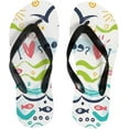 thumbnail image 1 of Dreamtimes Flip Flops Ocean Sea Fish Sun Blue Thong Slip On Slippers Beach Summer Sandals for Women Men Boy Girl Kid, 1 of 5
