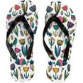 thumbnail image 1 of Dreamtimes Flip Flops Slippers Cute Owls Floral Flowers Autumn Thanksgiving Day for Women Girl Men Sandals Beach Summer Shower Slippers, 1 of 5