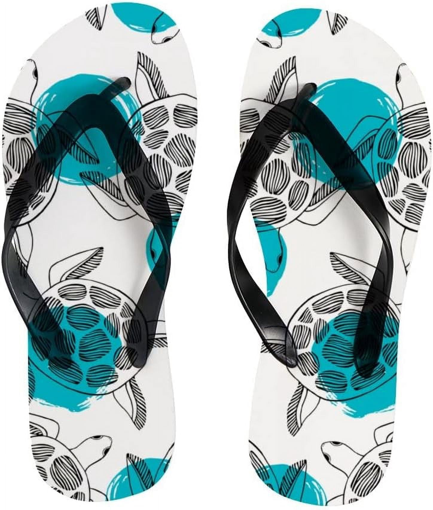 Dreamtimes Flip Flops Slippers Ocean Sea Turtle Tortoise Animal For dreamtimes-flip-flops-slippers-ocean-sea-turtle-tortoise-animal-for