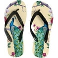 thumbnail image 1 of Dreamtimes Flip Flops Slippers Vintage Peacock Animals Floral Flowers Tree for Women Girl Men Sandals Beach Summer Shower Slippers, 1 of 5