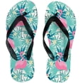 thumbnail image 1 of Dreamtimes Flip Flops Summer Flamingo Bird Palm Leaves Slippers Sandals for Women Men Boy Girl Kid Beach Summer Yoga Mat Slipper, 1 of 5