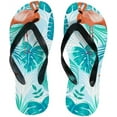 thumbnail image 1 of Dreamtimes Flip Flops Tropical Flamingo Bird Palm Leaves Jungle Thong Slip On Slippers Beach Summer Sandals for Women Men Boy Girl Kid, 1 of 5