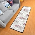 thumbnail image 1 of Dreamtimes Floral Roses Spring Hallway Runner Rug 2'x6' Kitchen Rug with Rubber Backing Pink Flower Non Slip Entryway Rug Runner Washable Soft Area Rug for Hallway Bedroom Kitchen Decor, 1 of 6