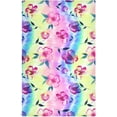 thumbnail image 1 of Dreamtimes Florals with Colorful Tie Dye Kitchen Towels Set of 1 Dishcloths Hand Towels Tea Towels Ultra Absorbent for Cleaning Washing Drying Dishes Tableware 28'' x 18'', 1 of 7