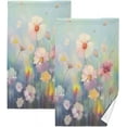 thumbnail image 1 of Dreamtimes Fresh Small Flowers Cotton Towel Set 2PCS, Quick Drying Bath Towels, Soft and Breathable Hand Towel WashCloths for Kitchen, Bathroom, Gym, Beach, 1 of 7