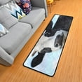 thumbnail image 1 of Dreamtimes Funny Cow Runner Rug 2' x 6' Non Slip with Rubber Backing Blue Sky Washable Soft Area Rug Carpet Entryway Rug Runner for Hallway Bedroom Kitchen Decor, 1 of 6