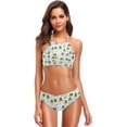 thumbnail image 1 of Dreamtimes Funny Frogs Sketch Swimsuits Padded Bikini Sets Sexy Swimwear for Women, Small, 1 of 7
