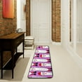 thumbnail image 1 of Dreamtimes Funny Santa Claus Hallway Runner Rug 2'x6' Kitchen Rug with Rubber Backing Purple Xmas Non Slip Entryway Rug Runner Washable Soft Area Rug for Hallway Bedroom Kitchen Decor, 1 of 6