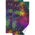 thumbnail image 1 of Dreamtimes Galaxy Soft Hand Towels 2-Piece Absorbent Bath Towel Decorative Fingertip Towels for Bathroom Gym Spa Hotel Beach Swimming Pool,14.4" x 28.3", 1 of 7