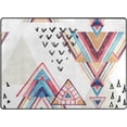 thumbnail image 1 of Dreamtimes Geometric Abstract Pattern Area Rug, 4'x5' Pet & Child Friendly Carpet for Living Room Bedroom Dining Room,Indoor Outdoor Soft Rug Washable Non Slip Comfortable Area Rug, 1 of 6