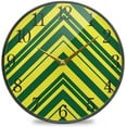 thumbnail image 1 of Dreamtimes Geometric Stripes Pattern Wall Clock Silent Non Ticking 12 Inch Round Easy to Read for Home Office School Clock, 1 of 7