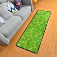 thumbnail image 1 of Dreamtimes Golden Horsesho Shamrock Hallway Runner Rug 2'x6' Kitchen Rug with Rubber Backing St Patrick's Day Clover Non Slip Entryway Rug Runner Soft Area Rug for Hallway Bedroom Kitchen, 1 of 6