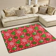 thumbnail image 1 of Dreamtimes Green Christmas Tree Non-Slip Area Rug 36"x24", Winter Elf Snowflake Floor Carpet Comfort Floor Mats Decor for Indoor Front Porch,Living Room, Bedroom,Kitchen, 1 of 7