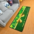 thumbnail image 1 of Dreamtimes Green Shining Clovers Hallway Runner Rug 2'x6' Kitchen Rug with Rubber Backing St Patrick's Day Gold Bow Non Slip Entryway Rug Runner Soft Area Rug for Hallway Bedroom Kitchen, 1 of 6