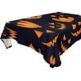 thumbnail image 1 of Dreamtimes Halloween Pumpkin Tablecloth, Waterproof Washable Polyester Square Table Cover, Durable Tablecloth for Kitchen Dining Table Party Decor ( 60"x 90"), 1 of 7