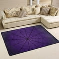 thumbnail image 1 of Dreamtimes Halloween Spider Web Area Rug, 36"x24" Dark Purple Gradient Non-Slip Washable Indoor Door Mat, Absorbent Floor Mat for Bedroom Kitchen Entryway Bathroom, 1 of 7
