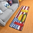 thumbnail image 1 of Dreamtimes Happy 4th of July Food Hallway Runner Rug 2'x6' Kitchen Rug with Rubber Backing Non Slip Entryway Rug Runner Washable Soft Area Rug for Hallway Bedroom Kitchen Decor, 1 of 6