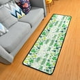 thumbnail image 1 of Dreamtimes Happy Saint Patrick's Day Hallway Runner Rug 2'x6' Kitchen Rug with Rubber Backing Cartoon Green Clover Non Slip Entryway Rug Runner Washable Soft Area Rug for Hallway Bedroom Kitchen Decor, 1 of 6