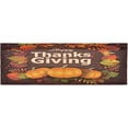thumbnail image 1 of Dreamtimes Happy Thanksgiving Pumpkin Valance Curtains for Kitchen or Bathroom, 54x18in Valances Window Treatment Rod Pocket Drape Light Filtering Living Room Bedroom Decor, 1 of 6