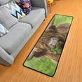 thumbnail image 1 of Dreamtimes Highland Cattle Runner Rug 2'x6' Kitchen Rug Non Slip with Rubber Backing Green Meadow Washable Soft Area Rug Carpet Entryway Rug Runner for Hallway Bedroom Kitchen Decor, 1 of 6