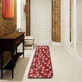 thumbnail image 1 of Dreamtimes Hohoho Christmas Ball Hallway Runner Rug 2'x6' Kitchen Rug with Rubber Backing Santa Claus Laugh Non Slip Entryway Rug Runner Washable Soft Area Rug for Hallway Bedroom Kitchen Decor, 1 of 6