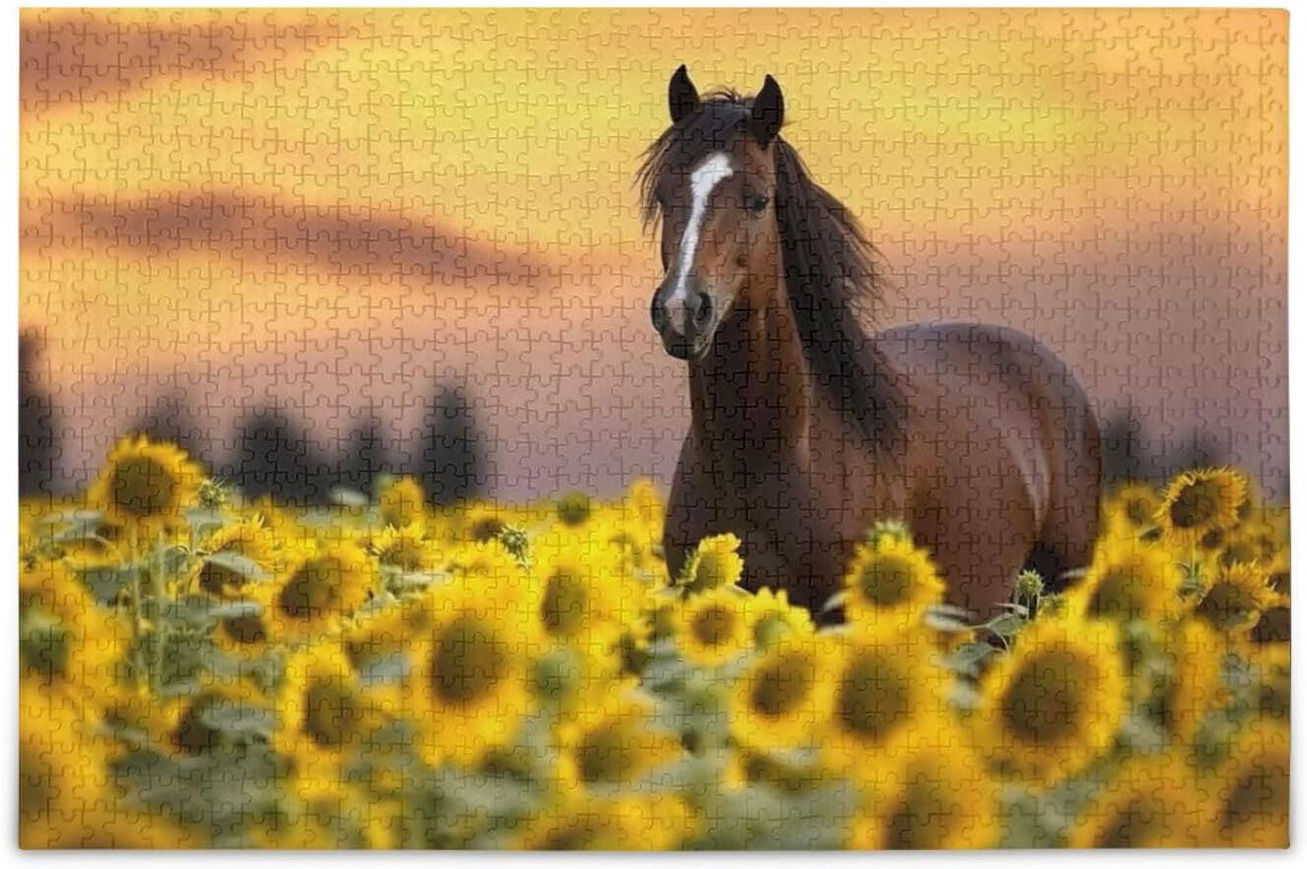 Van Gogh Sunflowers Jigsaw Puzzle - 1000 Pieces Vintage Art Puzzle For Adults