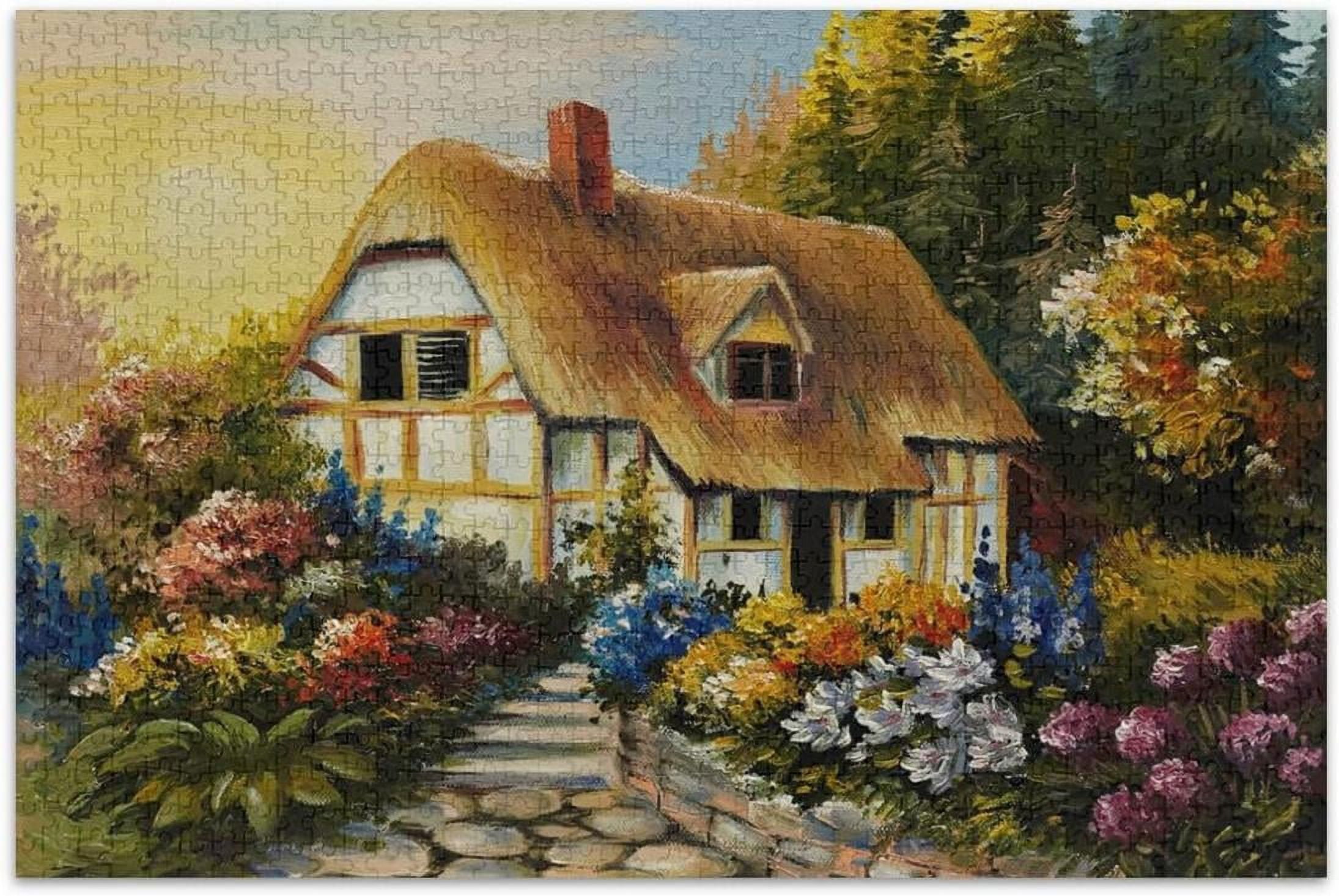 Dreamtimes House Oil Painting Jigsaw Puzzles 1000 Piece for Adults ...
